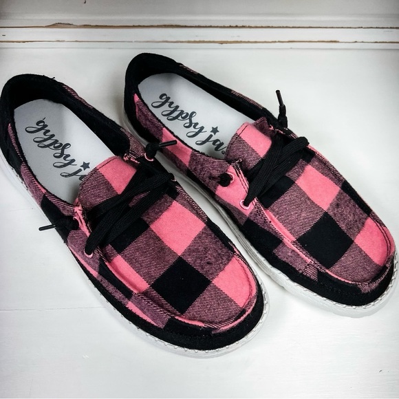 🆕 Very G Gypsy Jazz Pink And Black Prima Sneakers Size 8 🩷🖤 - Picture 4 of 9